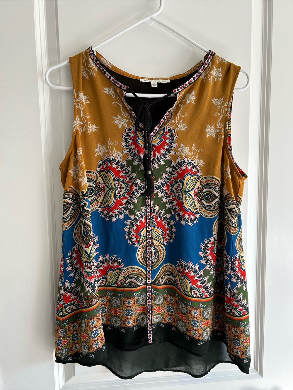 Daniel Rainn Boho Print Tunic Tank Size Medium in GUC